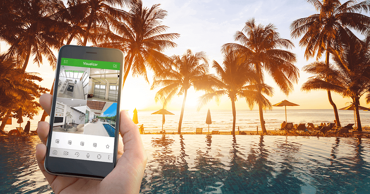 seguranca nas ferias - monitorando pelo celular